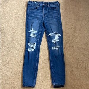 american eagle ripped jeans